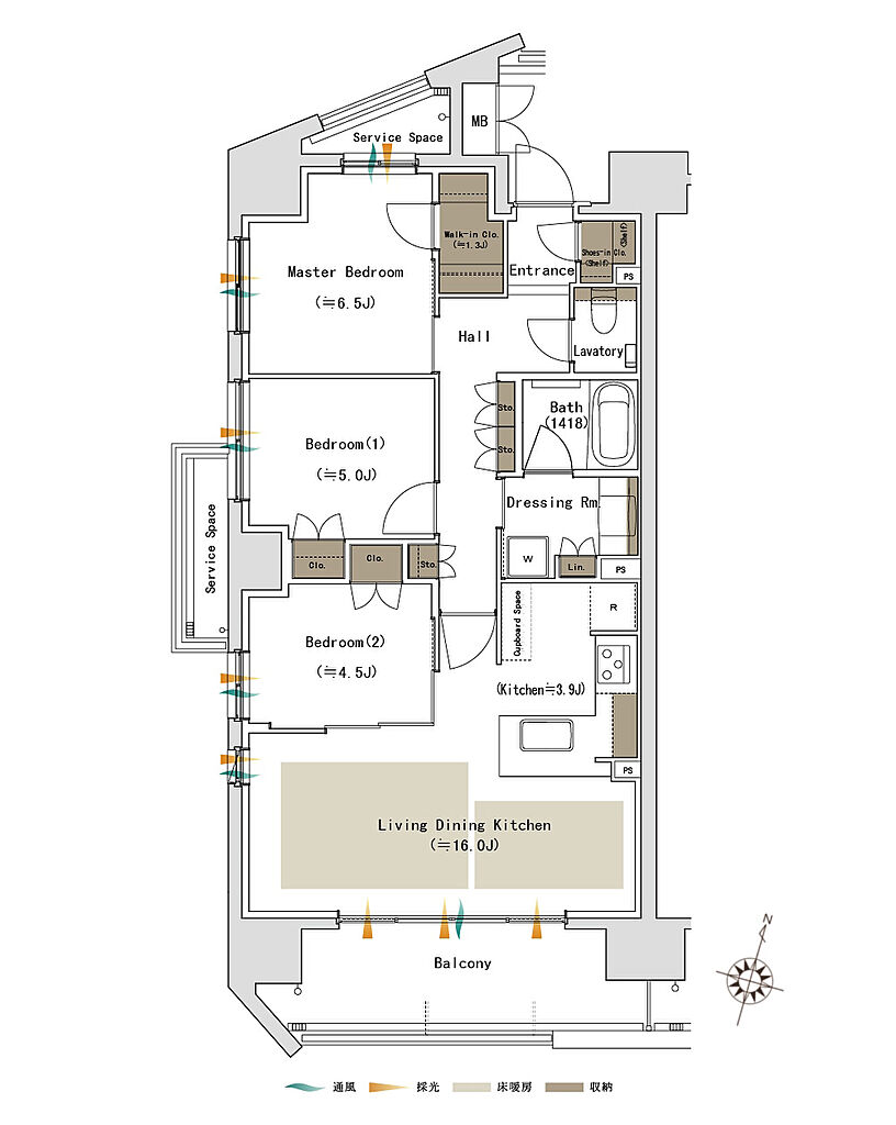 パークホームズ一社 間取り 75A【menu1】