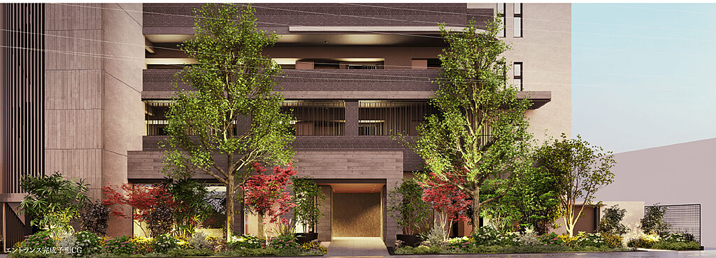 パークホームズ段原 エントランス完成予想CG