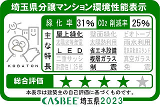 パークタワー川口本町 埼玉県分譲マンション環境性能表示