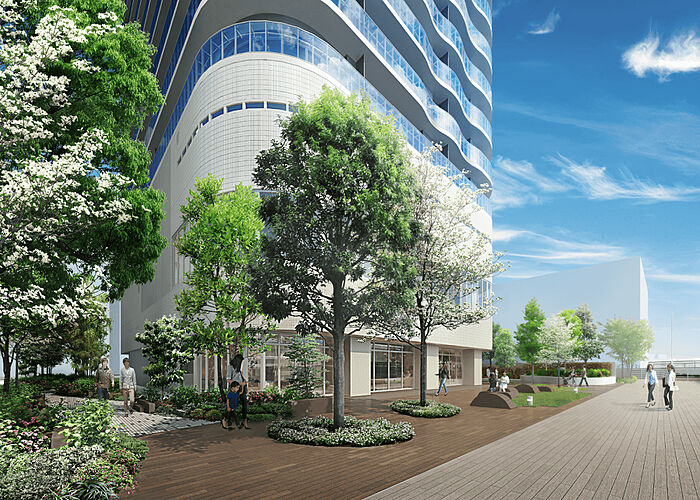 パークタワー品川天王洲 外観完成予想CG