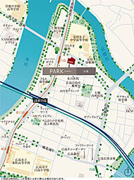 パークホームズ白島 現地案内図