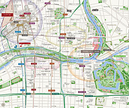 パークタワー大阪天満橋 現地案内図