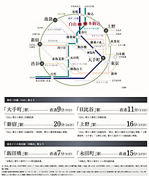 パークホームズ文京白山ヒルテラス アクセス図