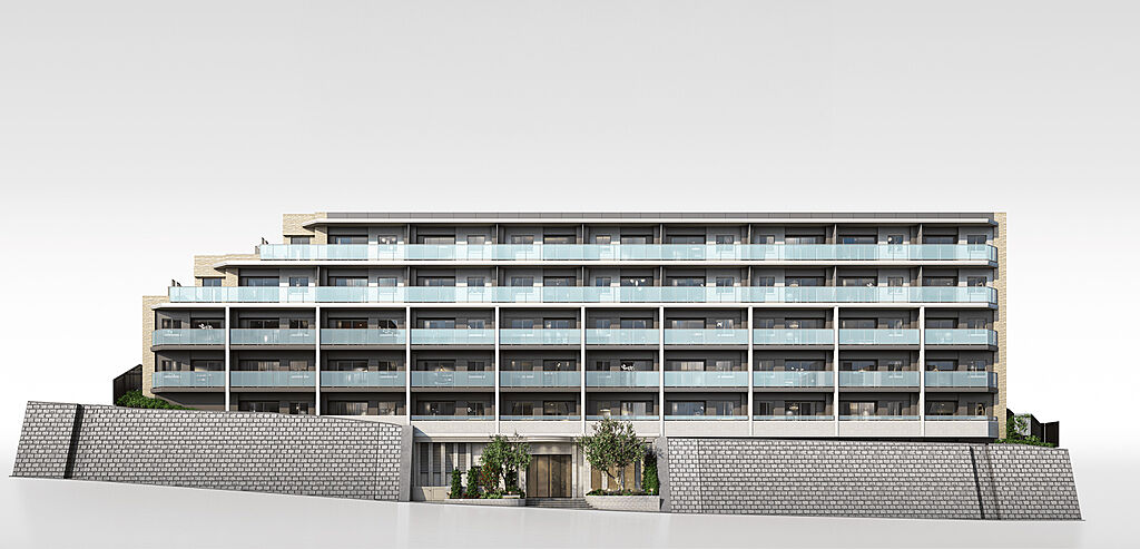 パークホームズたまプラーザ　ヒルサイドコート 外観完成予想CG（敷地内のみ表現）