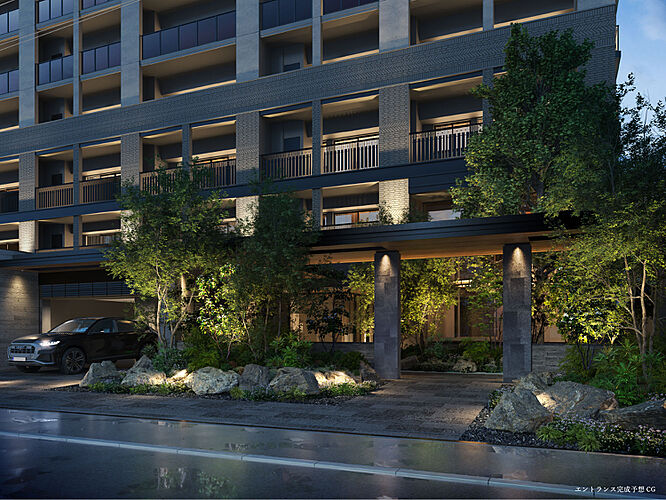 パークホームズ大濠公園ミッド エントランス完成予想CG