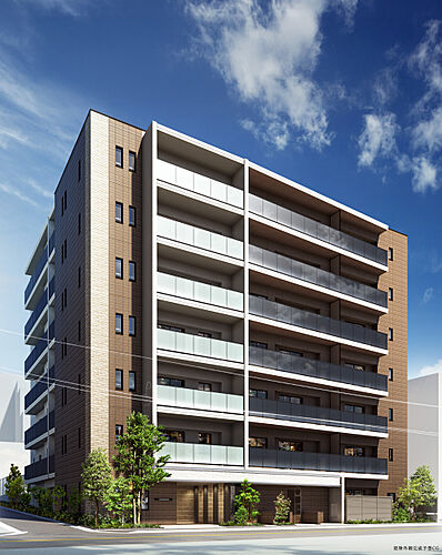 パークホームズ横浜伊勢町 建物外観完成予想CG