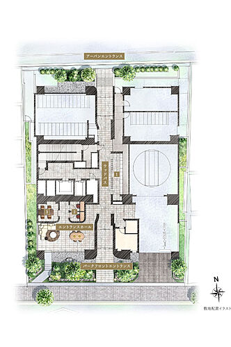 パークコート千代田麹町 敷地配置イラスト