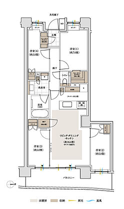 パークホームズ下北沢ガーデン 間取り O