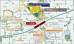 パークホームズ門真古川橋 現地案内図