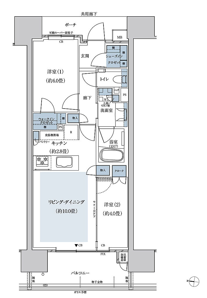 リバープレミアレジデンス広島 間取り A