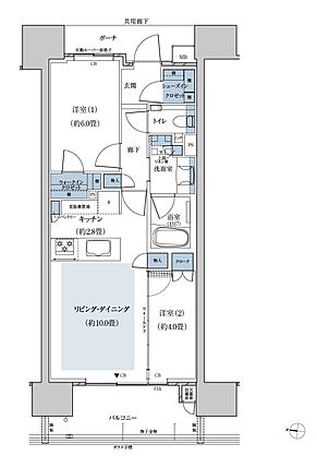 リバープレミアレジデンス広島 間取り A