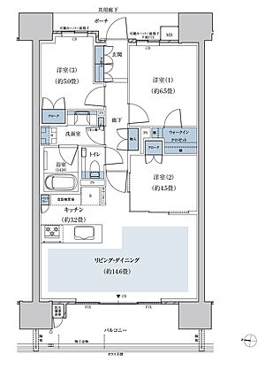 リバープレミアレジデンス広島 間取り C