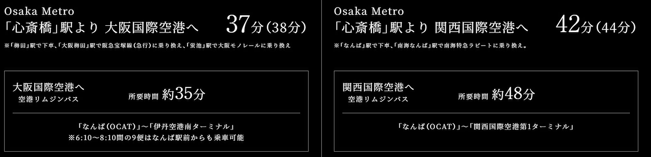 ザ・パークハウス 心斎橋タワー アクセス図