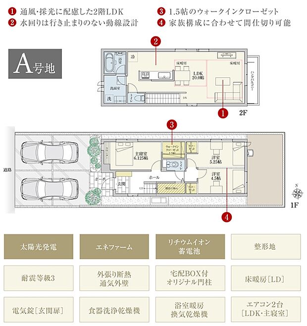 間取・外構植栽図は設計図書を基に描き起こしたもので実際とは多少異なる場合があります。 家具・家電・備品・車等は価格に含まれません。