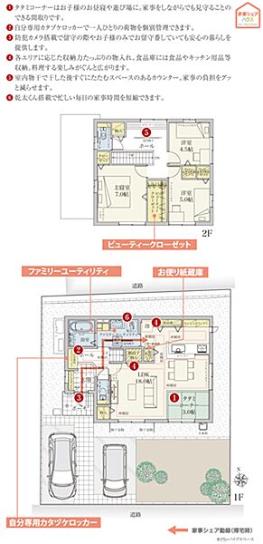 [A-3号地 プラン図]  間取・外構植栽図は設計図書を基に描き起こしたもので実際とは多少異なる場合があります。 家具・家電・備品・車等は価格に含まれません。