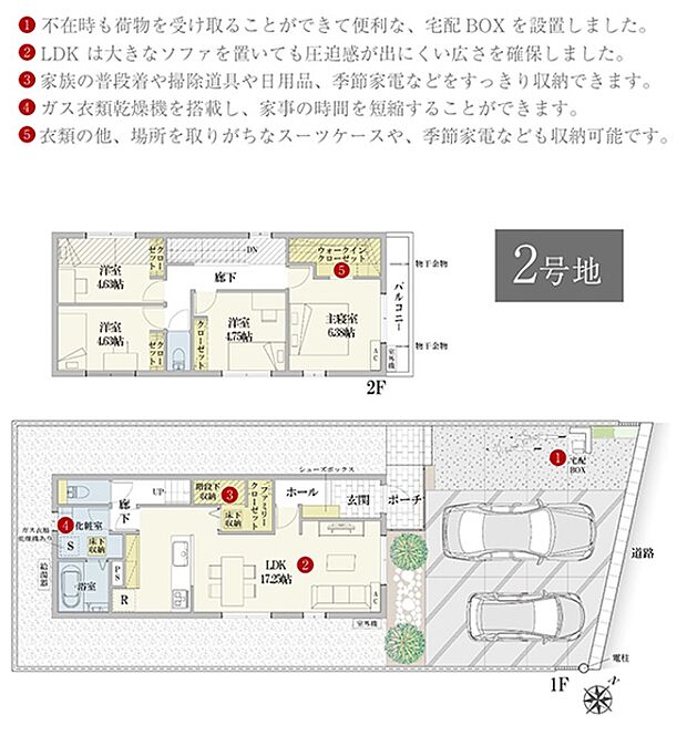 ［プラン図］※図面に基づいて描いているのでプラン及び外構・植栽については、実際とは多少異なる場合があります。また、車・自転車・家具・家電・備品等は販売価格に含まれません。