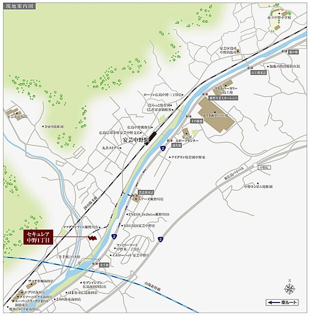 ※付近案内図