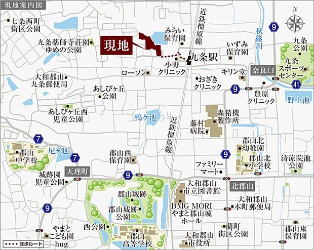 ※付近案内図