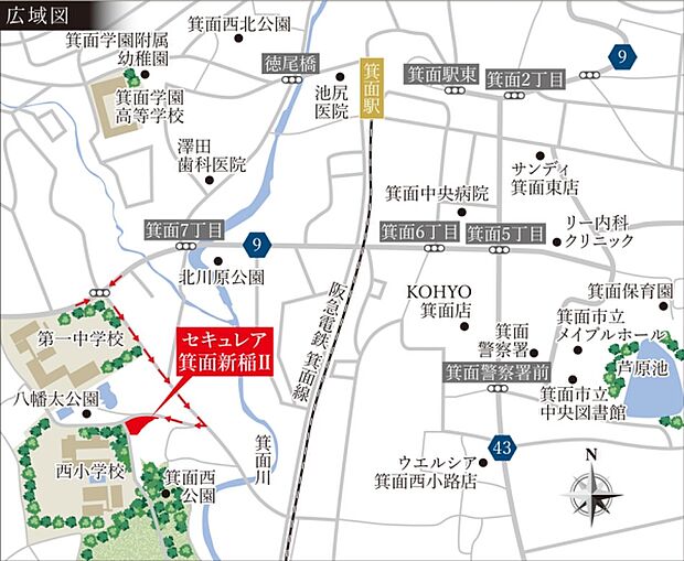※付近案内図
