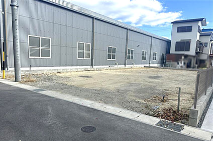 1号地 前面道路含む現地写真