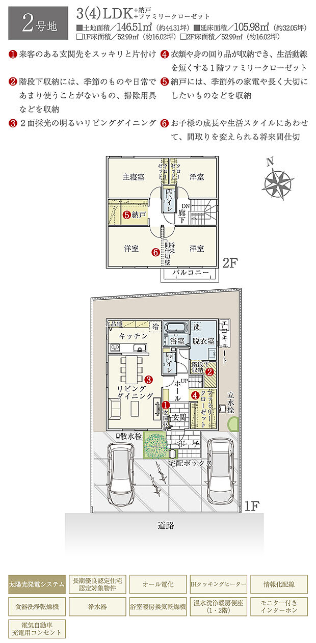 【3LDK】間取・外構植栽図は設計図書を基に描き起こしたもので実際とは多少異なる場合があります。 家具・家電・備品・車・自転車等は価格に含まれません。