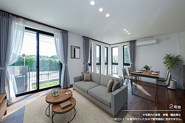 【2号地 リビング】2号地