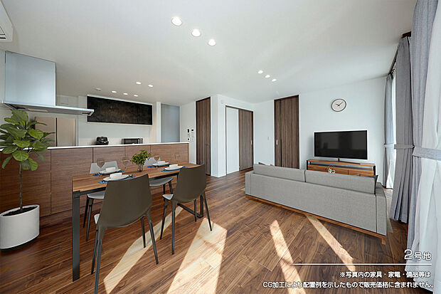 【2号地 リビング】2号地