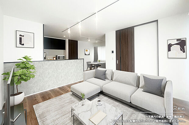 【2号地 リビング】2号地