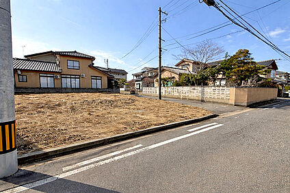 1号地 前面道路含む現地写真