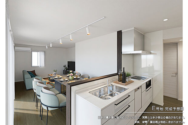 【E号地 リビング】完成予想図