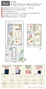 間取・外構植栽図は設計図書を基に描き起こしたもので実際とは多少異なる場合があります。 家具・家電・備品・車・自転車等は価格に含まれません。 