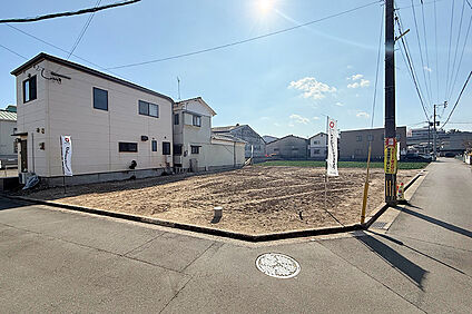 1号地 前面道路含む現地写真