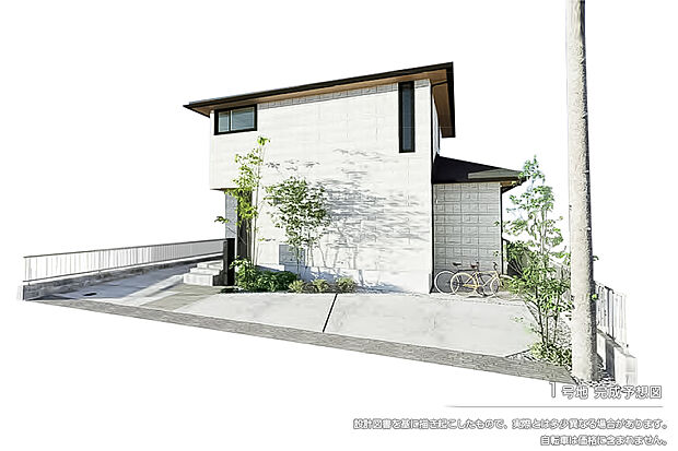 【1号地 庭・外構】完成予想図