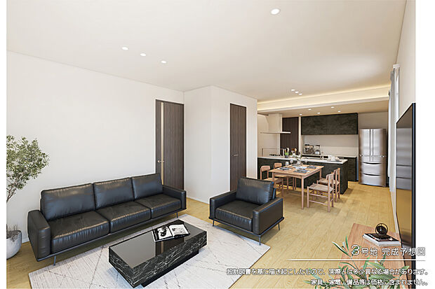 【3号地 リビング】完成予想図