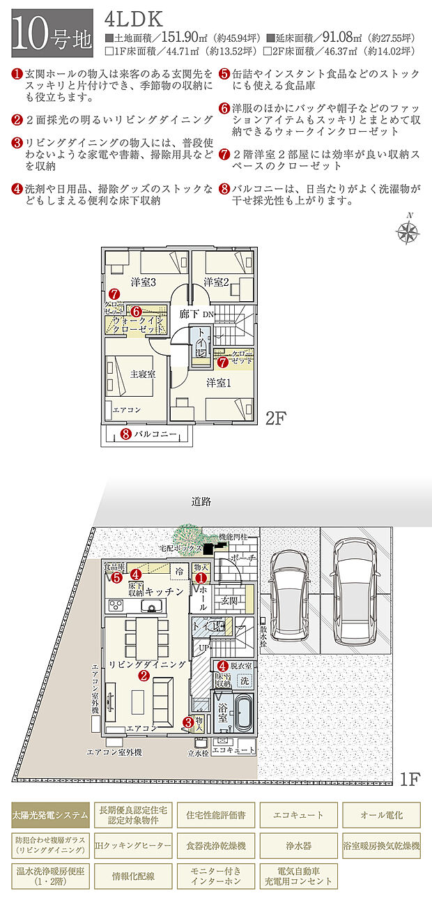【4LDK】間取・外構植栽図は設計図書を基に描き起こしたもので実際とは多少異なる場合があります。 家具・家電・備品・車等は価格に含まれません。