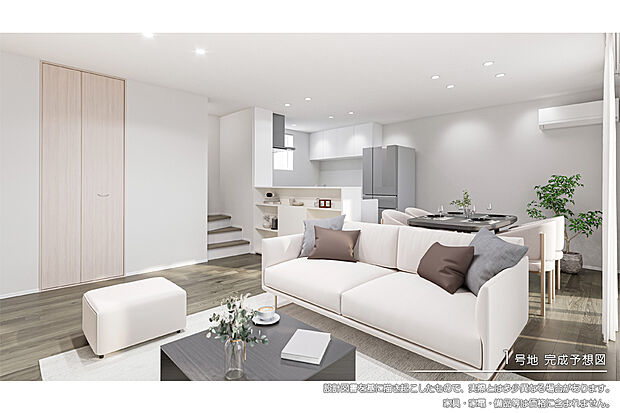 【1号地 リビング】完成予想図