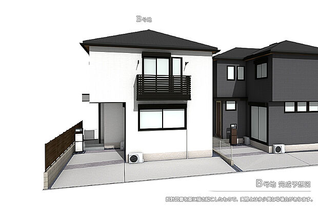 【B号地 庭・外構】完成予想図