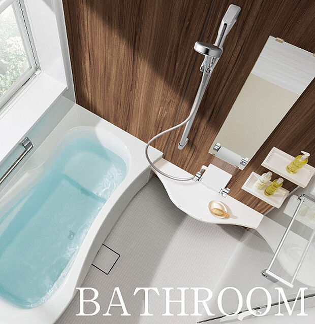 【BATHROOM】キッチン、お風呂、洗面台の3点セットはTakara standardと、TOCLASの2社からお選びいただけます。
