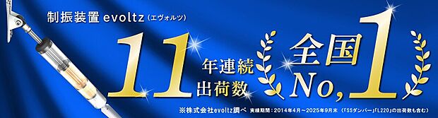 家族の命を守る制振装置『evoltz』