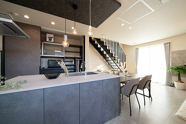 1号地モデルハウス　キッチン＆ダイニング