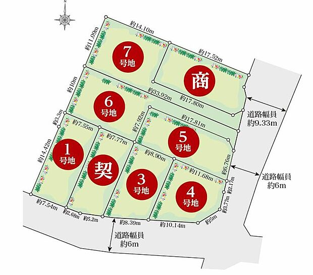 全8区画中7区画販売中