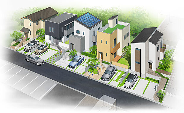 【マグノリア白水　全5区画】街並みイメージです。