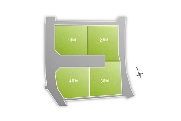 【全体区画図】平均敷地約44坪、便利で落ち着きある住環境です。
