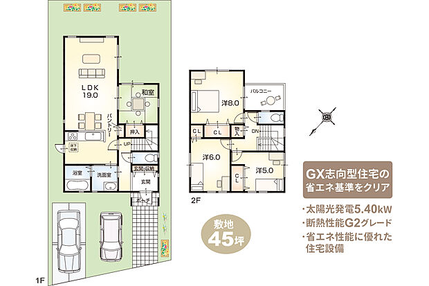 【4LDK】【ZEH仕様 + G2グレード仕様付】(外構工事付、消費税込)