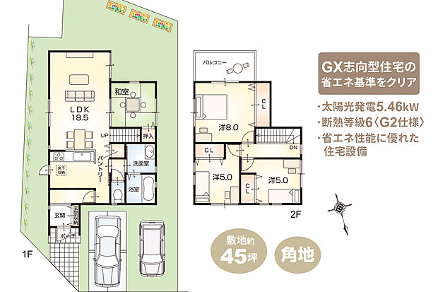 【4LDK】【ZEH仕様 + G2グレード仕様付】（外構工事付、消費税込）