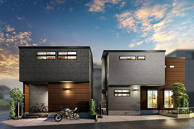 自然の素材感を楽しむスタイリッシュな建物デザイン