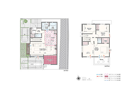 4LDK(5LDK対応可)+土間収納+パントリー+リネン庫+ウォークインクローゼット 