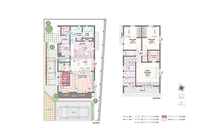 3LDK＋ステアリビング＋土間収納＋パントリー＋リネン庫＋ウォークインクローゼット 