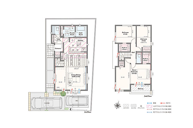 【3LDK（4・5LDK対応可※別途有償）】3LDK（4・5LDK対応可※別途有償）＋土間収納＋パントリー＋リネン庫＋2ウォークインクローゼット