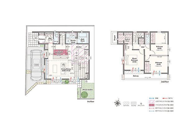 【3LDK（2LDK対応可※別途有償）】3LDK（2LDK対応可※別途有償）＋ステアリビング＋土間収納＋パントリー＋リネン庫＋ウォークインクローゼット